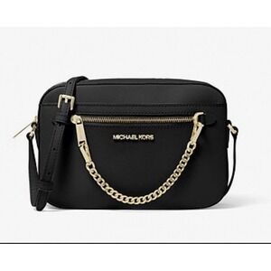Michael Kors Jet Set Saffiano Leather Crossbody Bag - Lagoon, Large (35T1STTC9L)